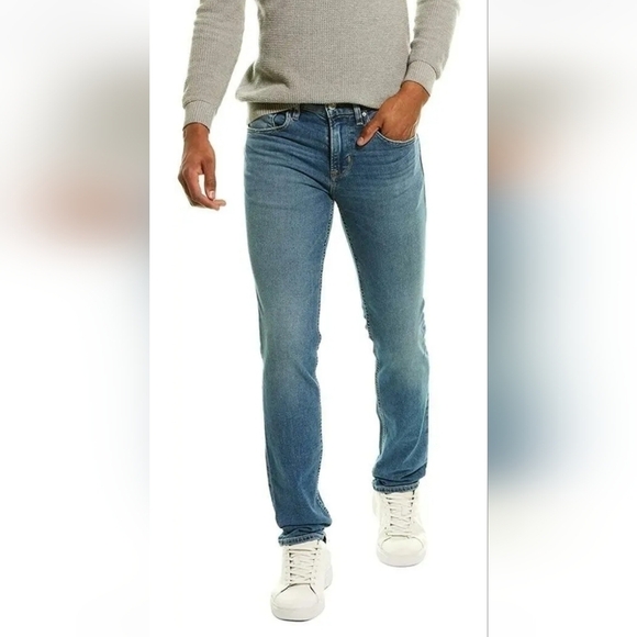 NWT Hudson Blake Slim Straight Jean in Baltasar wash Size 36 Waist - Picture 1 of 15